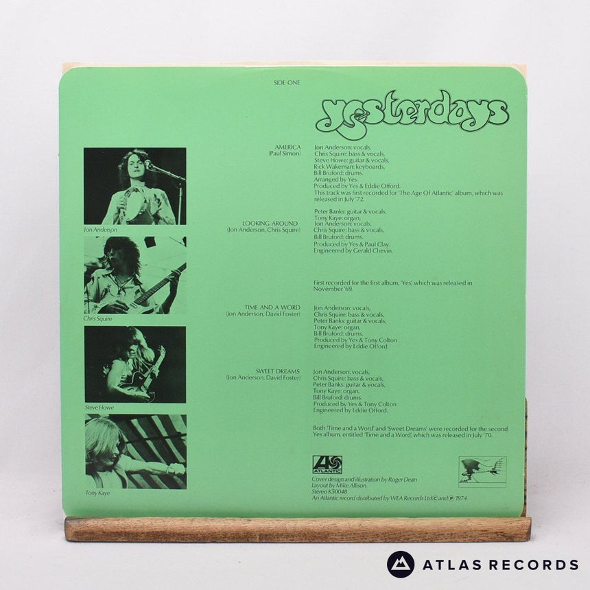 Yes - Yesterdays - Reissue LP Vinyl Record - VG+/EX