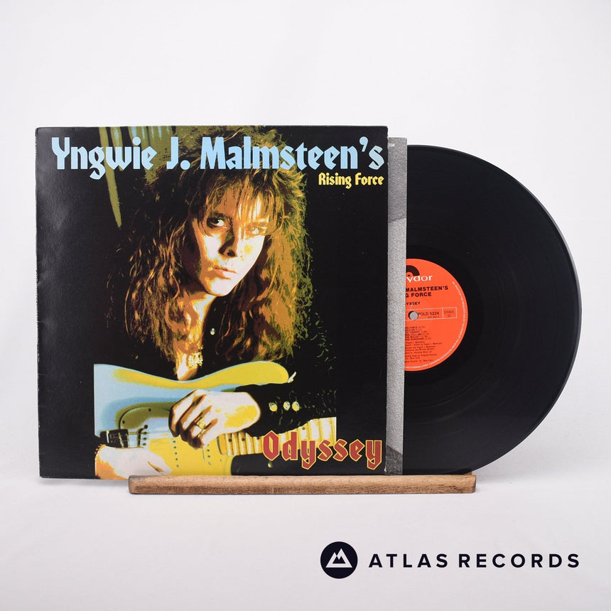 Yngwie J. Malmsteen's Rising Force Odyssey LP Vinyl Record - Front Cover & Record