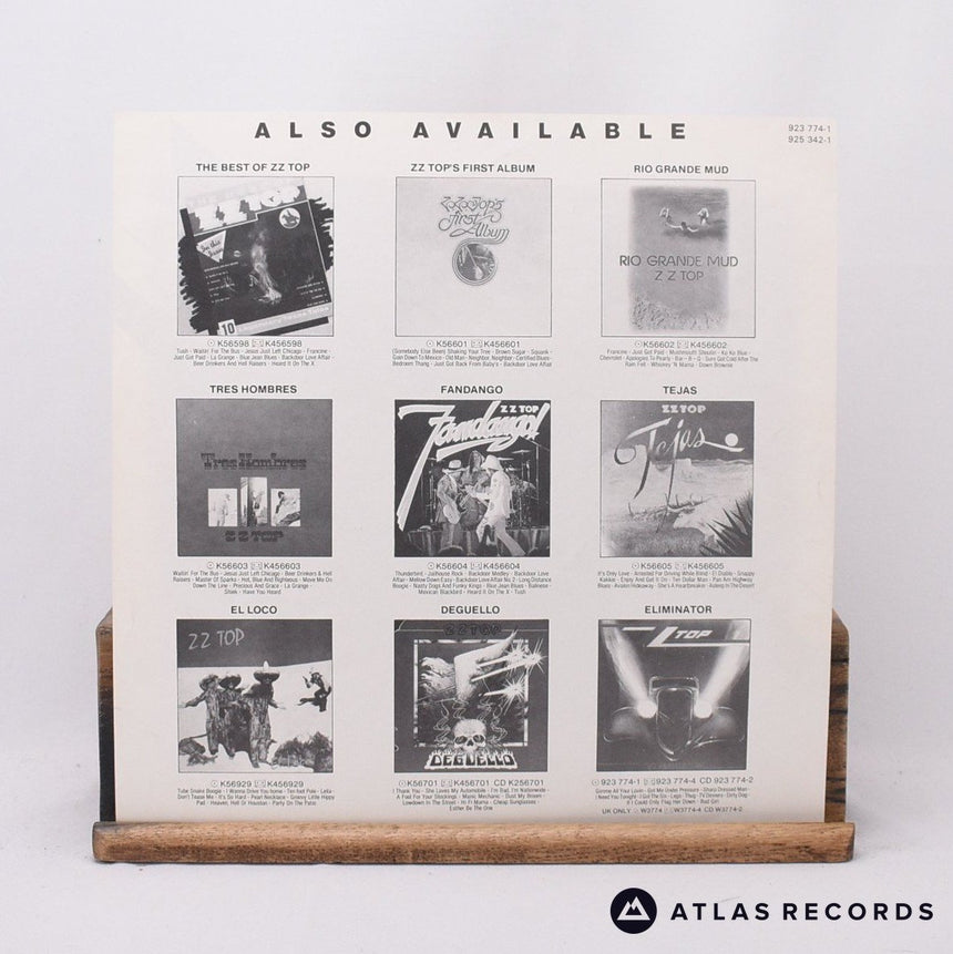 ZZ Top - Afterburner - Insert LP Vinyl Record - VG+/EX