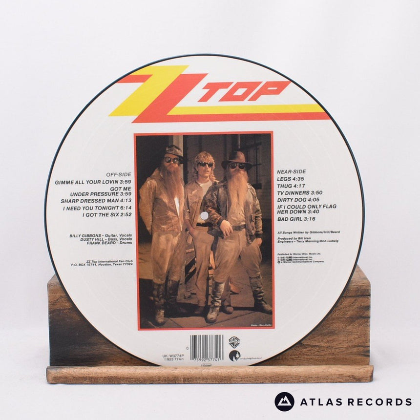 ZZ Top - Eliminator - Picture Disc Reissue Special Edition LP Vinyl Record - EX