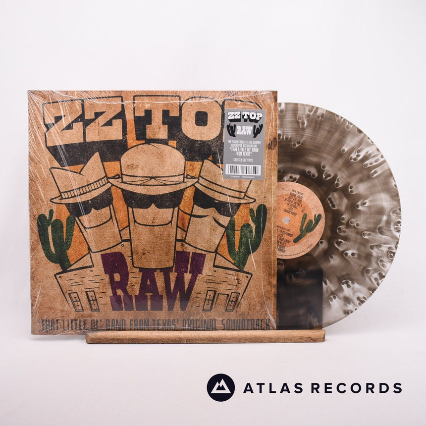 ZZ Top Raw ('That Little Ol' Band From Texas' Original Soundtrack) LP Vinyl Record - Front Cover & Record