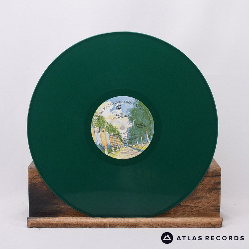 ZZ Top - Tres Hombres - Green Jalapeno -A -B LP Vinyl Record - NM/NM