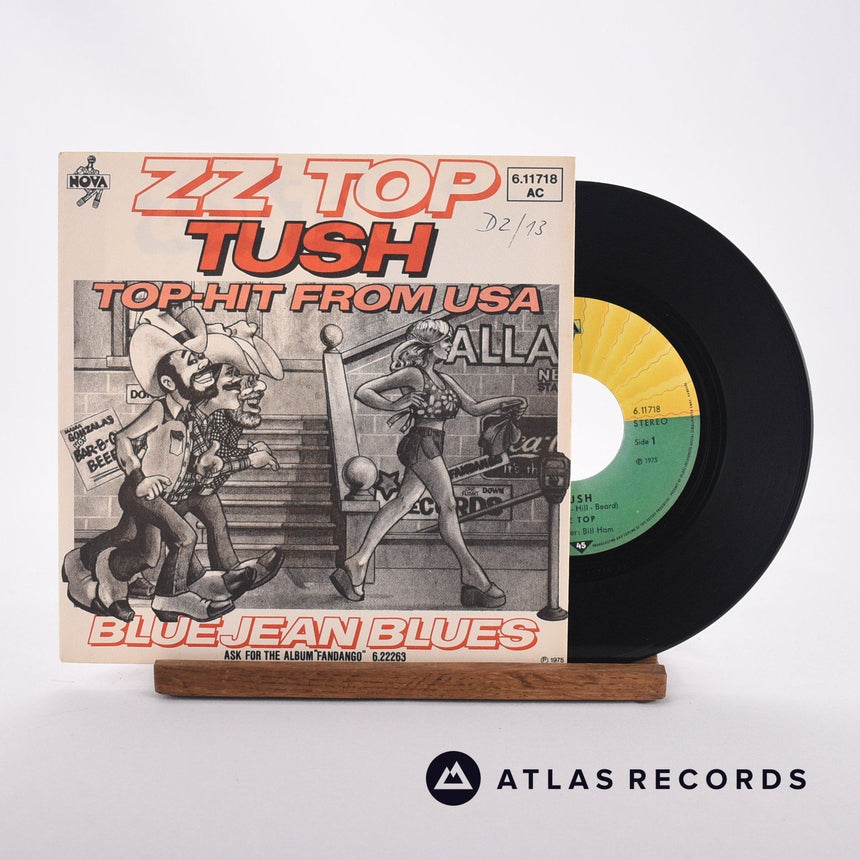ZZ Top Tush 7" Vinyl Record - Front Cover & Record
