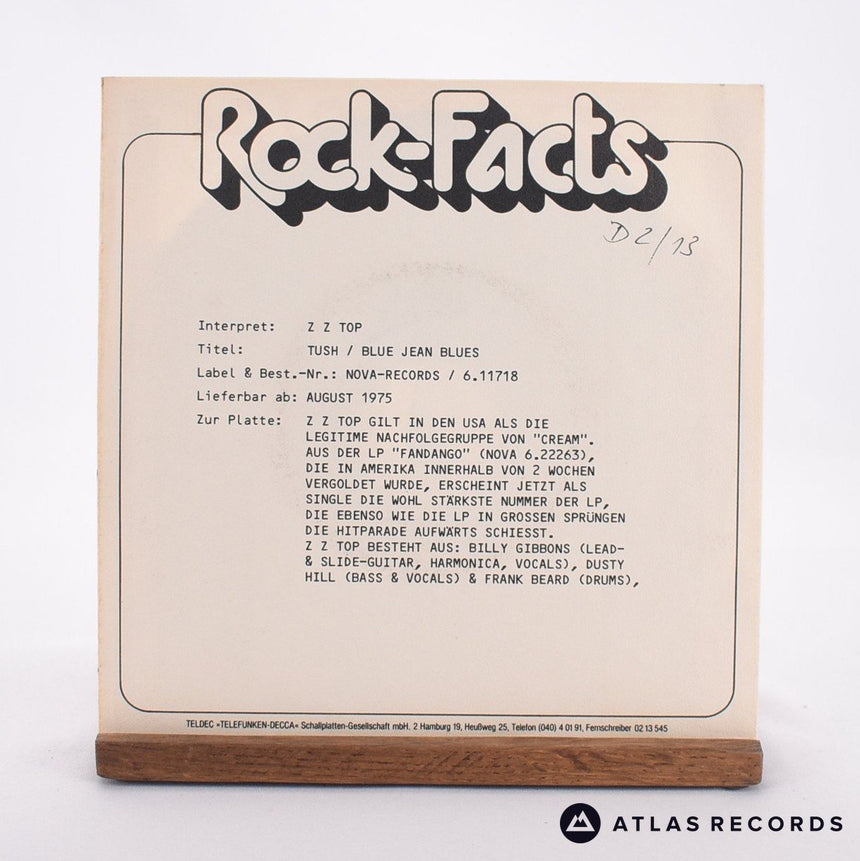 ZZ Top - Tush - 7" Vinyl Record - EX/EX