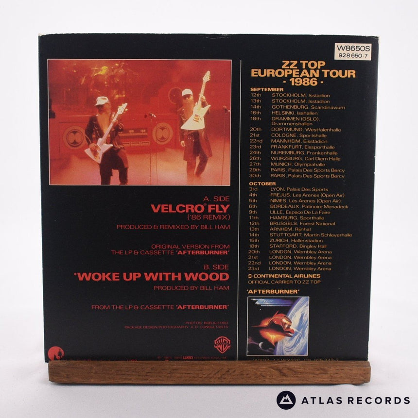 ZZ Top - Velcro Fly - Zipper Sleeve 7" Vinyl Record - EX/EX