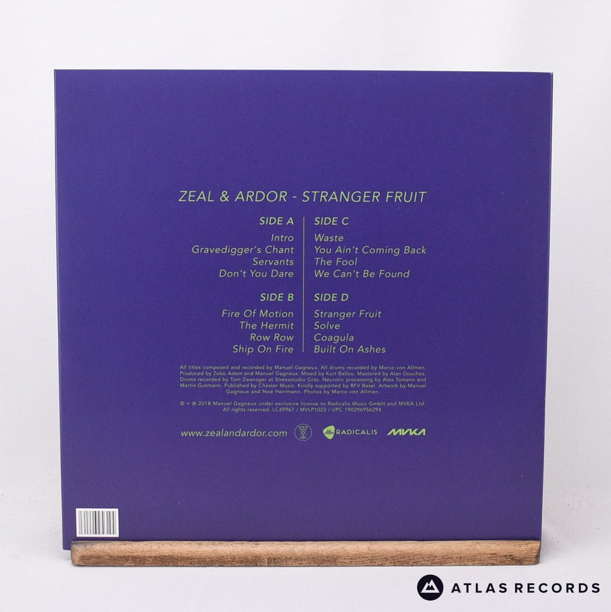 Zeal And Ardor - Stranger Fruit - Purple 2 x 12" Vinyl Record - EX/NM