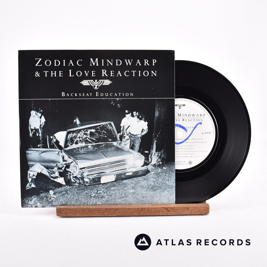 Zodiac Mindwarp And The Love Reaction Backseat Education 7" Vinyl Record - Front Cover & Record
