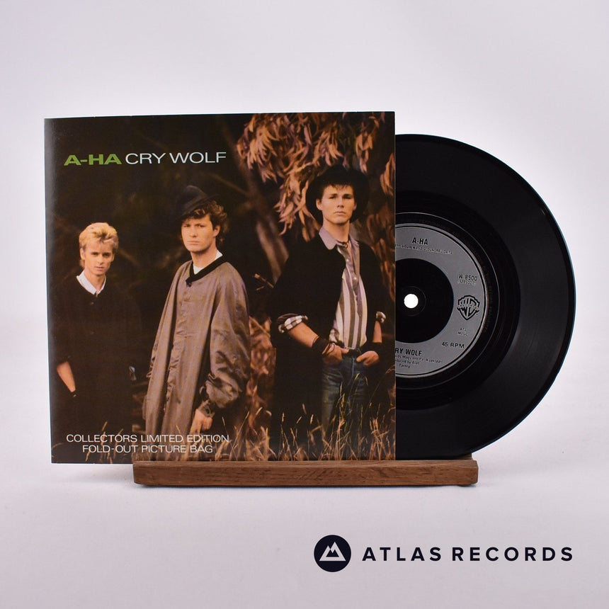 a-ha Cry Wolf 7" Vinyl Record - Front Cover & Record