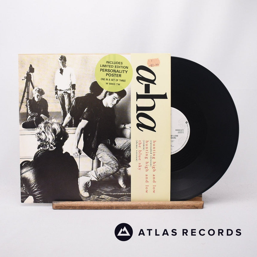 a-ha Hunting High And Low 12" Vinyl Record - Front Cover & Record