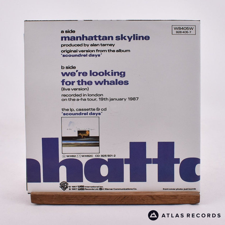 a-ha - Manhattan Skyline - Poster Sleeve 7" Vinyl Record - EX/EX