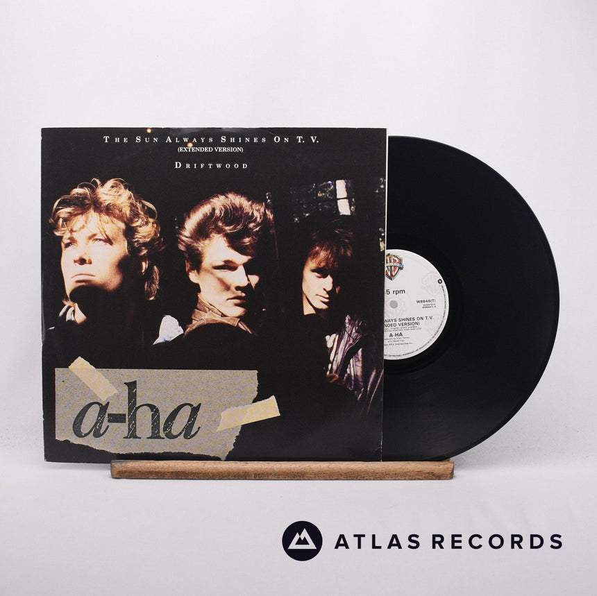 a-ha The Sun Always Shines On T.V. 12" Vinyl Record - Front Cover & Record