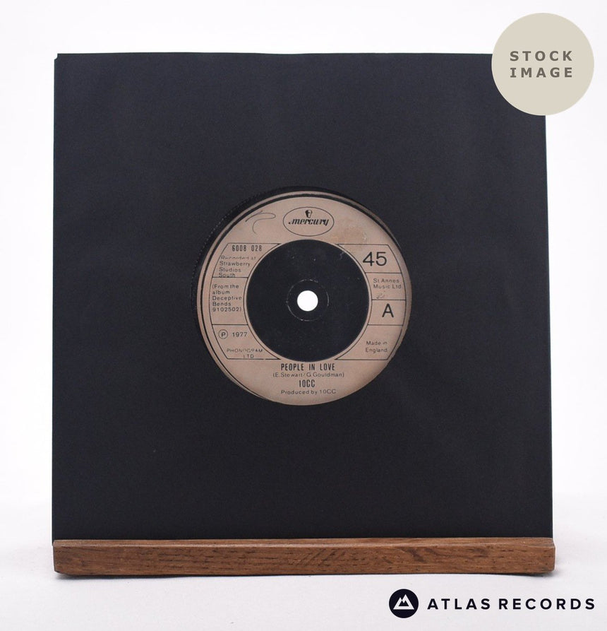 10CC People In Love 7" Vinyl Record - Sleeve & Record Side-By-Side