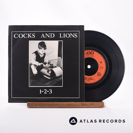 1-2-3 Cocks And Lions 7" Vinyl Record - Front Cover & Record