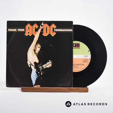 AC/DC Shake Your Foundations 7" Vinyl Record - Front Cover & Record