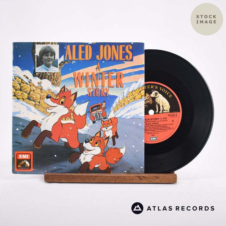 Aled Jones A Winter Story Vinyl Record - Sleeve & Record Side-By-Side