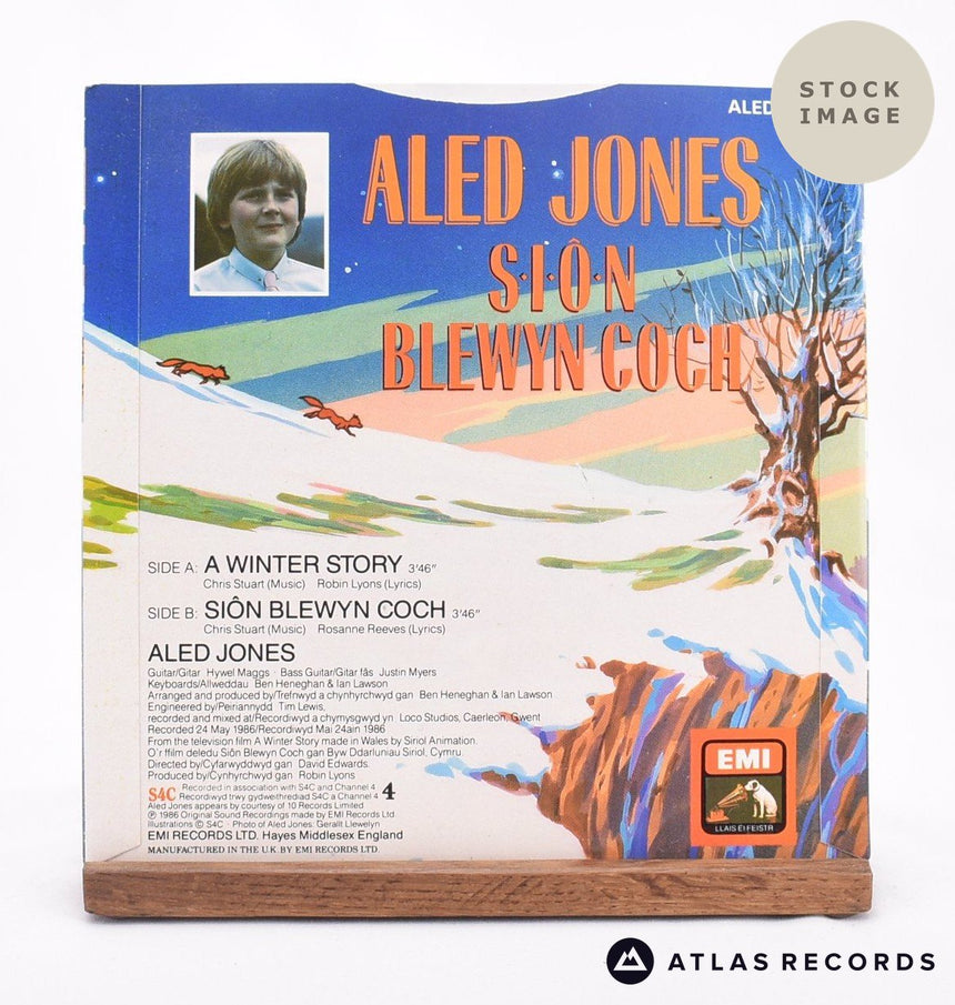 Aled Jones A Winter Story 7" Vinyl Record - Reverse Of Sleeve