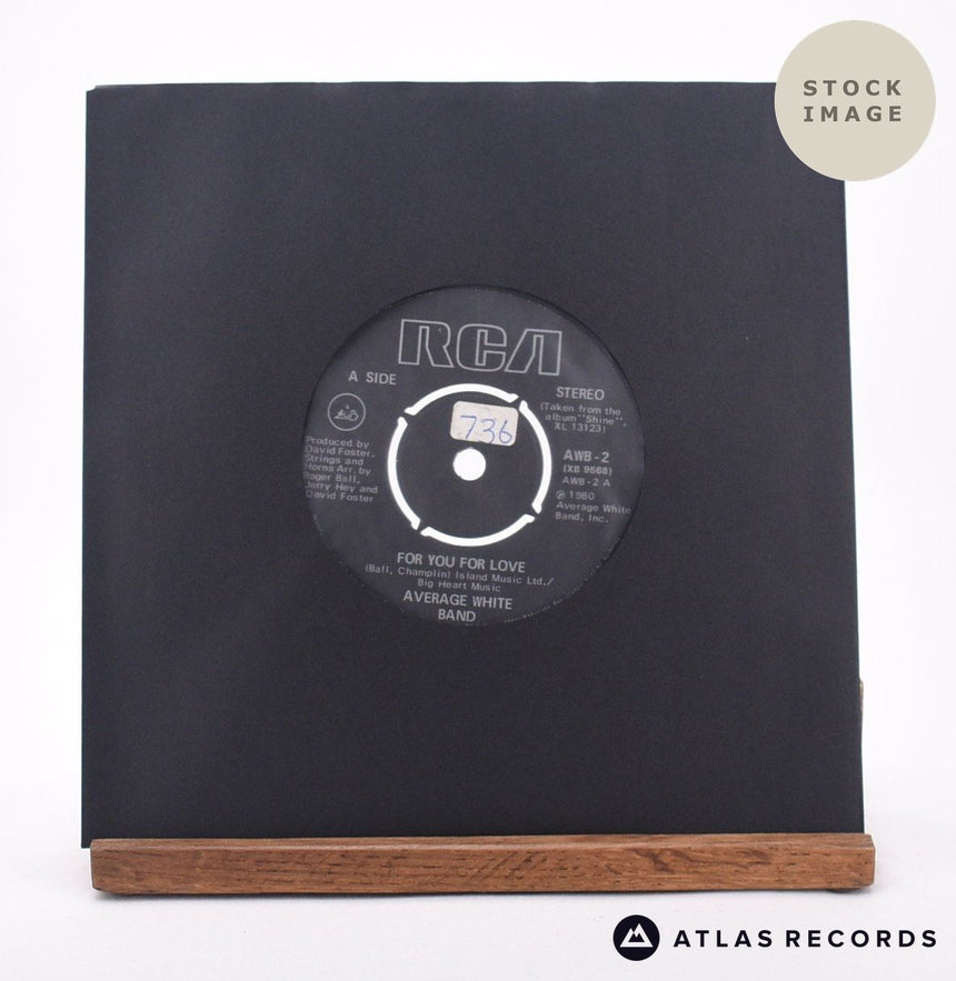 Average White Band For You For Love 7" Vinyl Record - Sleeve & Record Side-By-Side