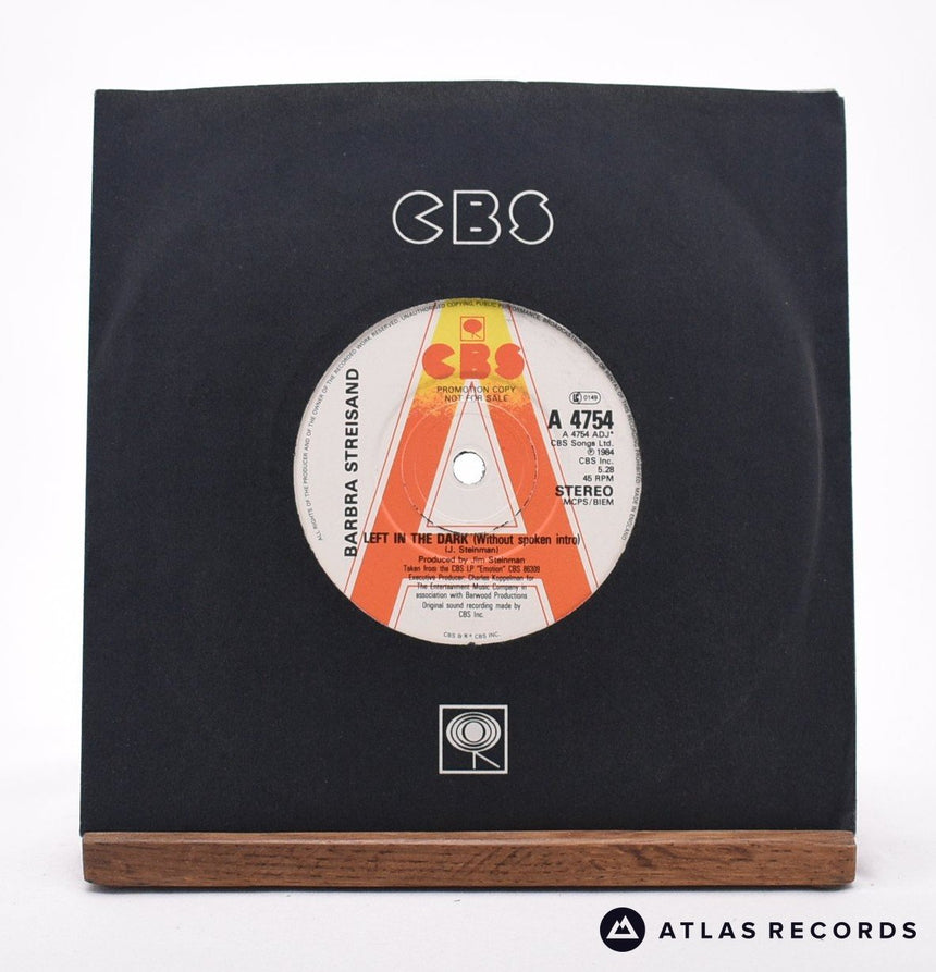 Barbra Streisand Left In The Dark 7" Vinyl Record - In Sleeve