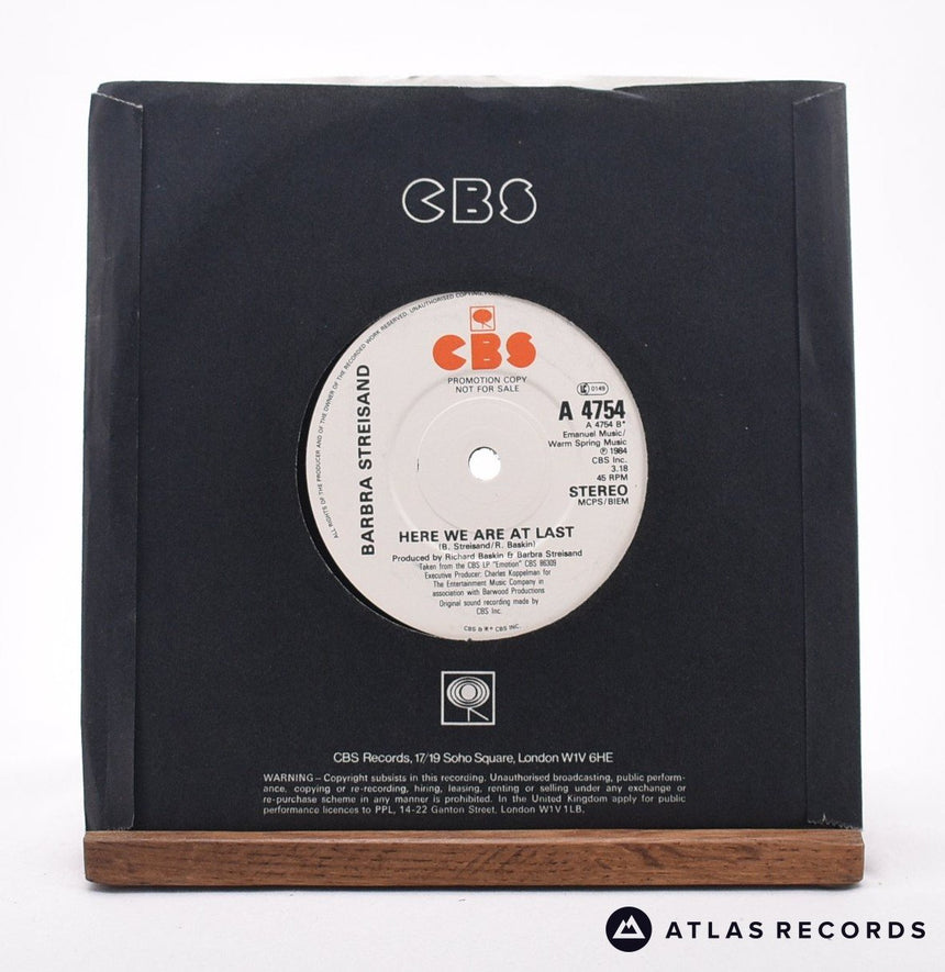 Barbra Streisand - Left In The Dark (Without Spoken Intro) - 7" Vinyl Record - EX/EX