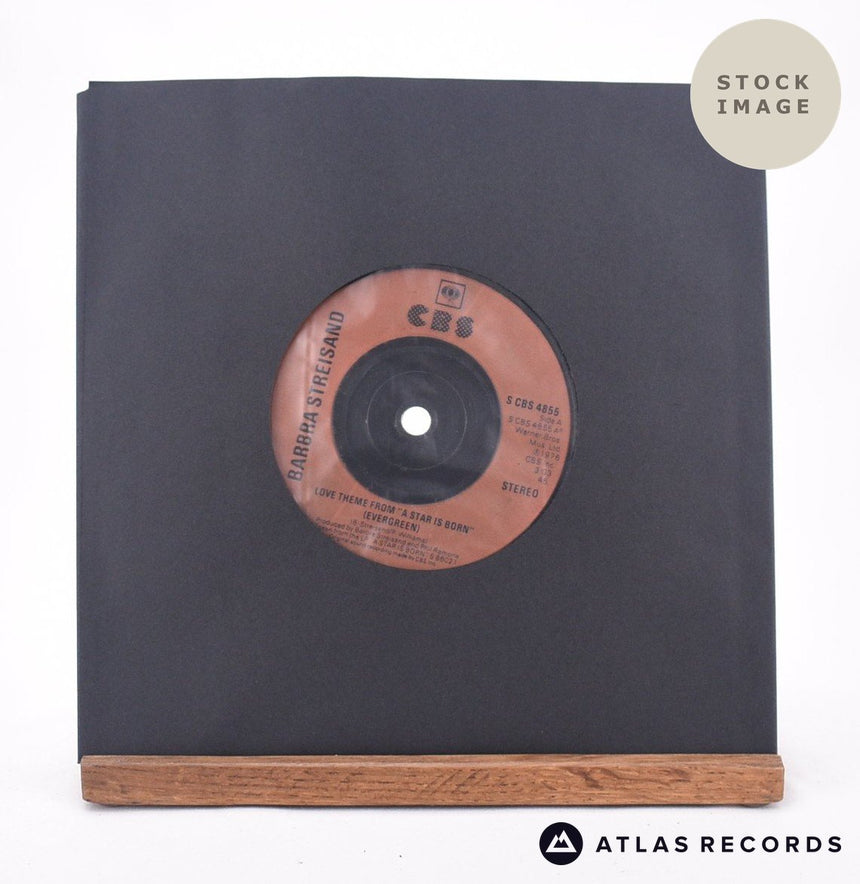 Barbra Streisand Love Theme From "A Star Is Born" 7" Vinyl Record - Sleeve & Record Side-By-Side