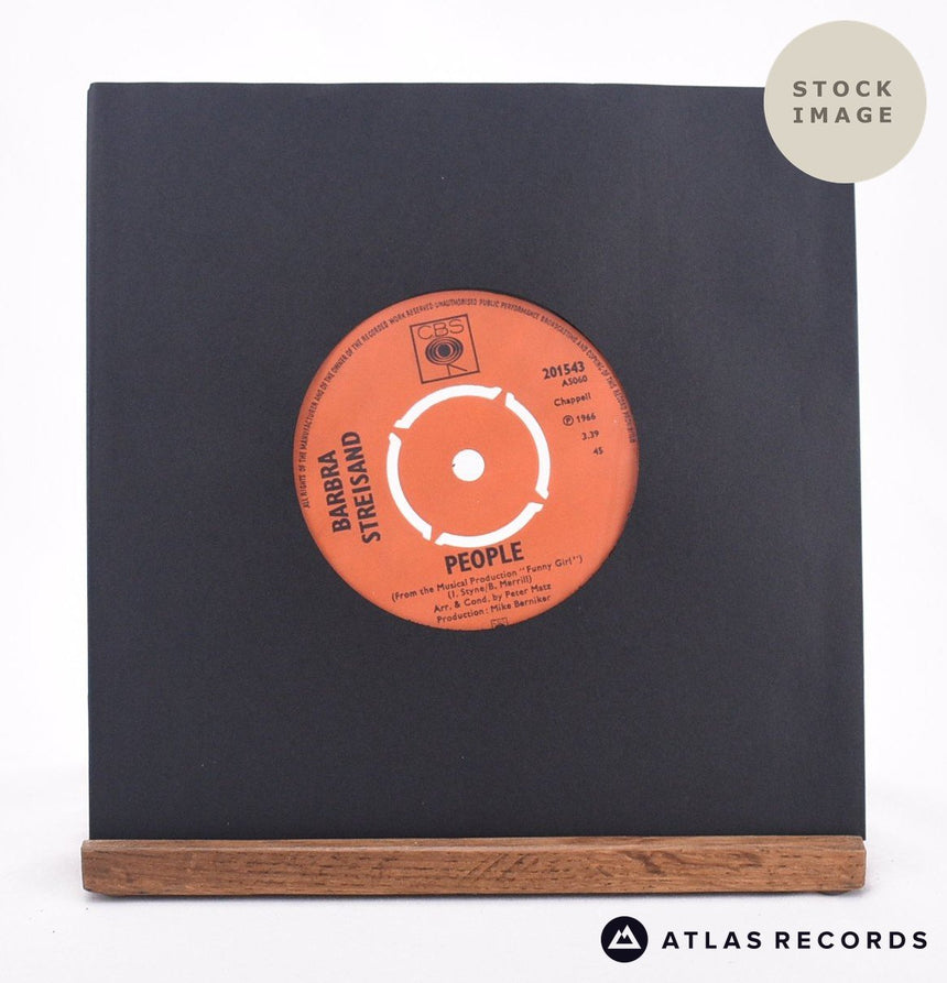 Barbra Streisand People 7" Vinyl Record - Sleeve & Record Side-By-Side