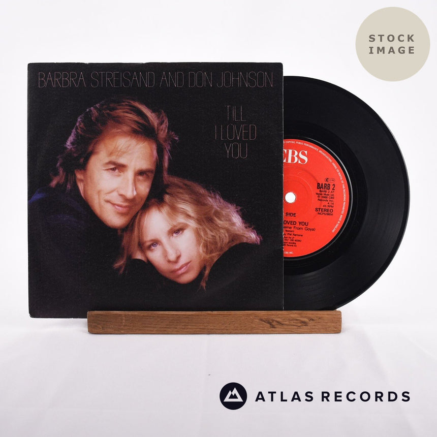 Barbra Streisand Till I Loved You Vinyl Record - Sleeve & Record Side-By-Side