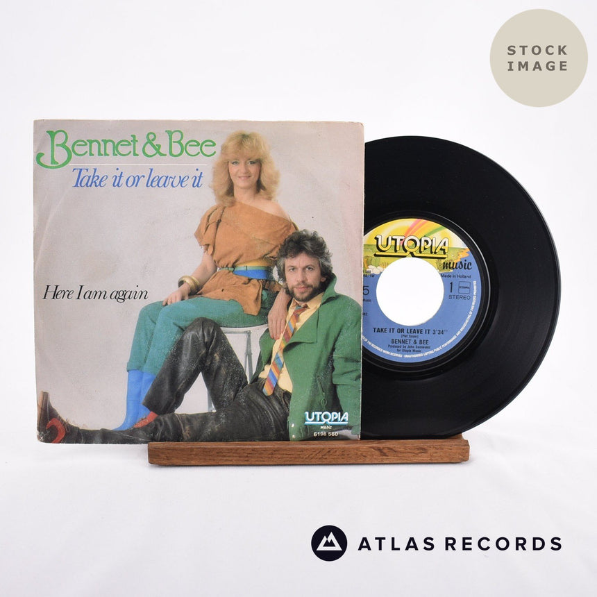Bennet & Bee Take It Or Leave It 1991 Vinyl Record - Sleeve & Record Side-By-Side