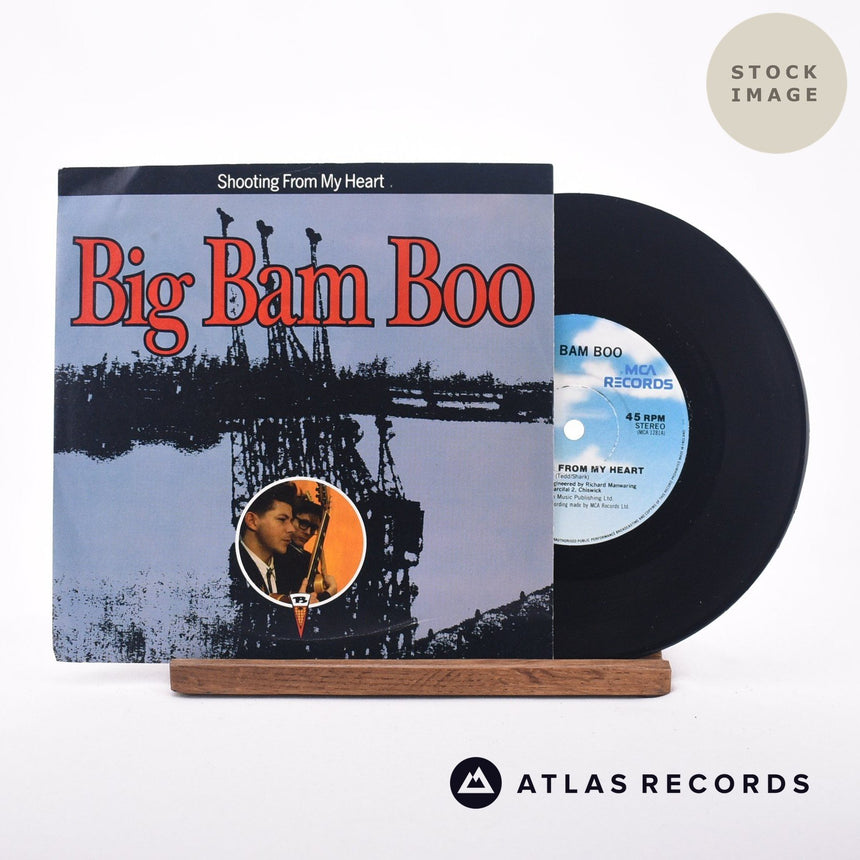 Big Bam Boo Shooting From My Heart 7" Vinyl Record - Sleeve & Record Side-By-Side