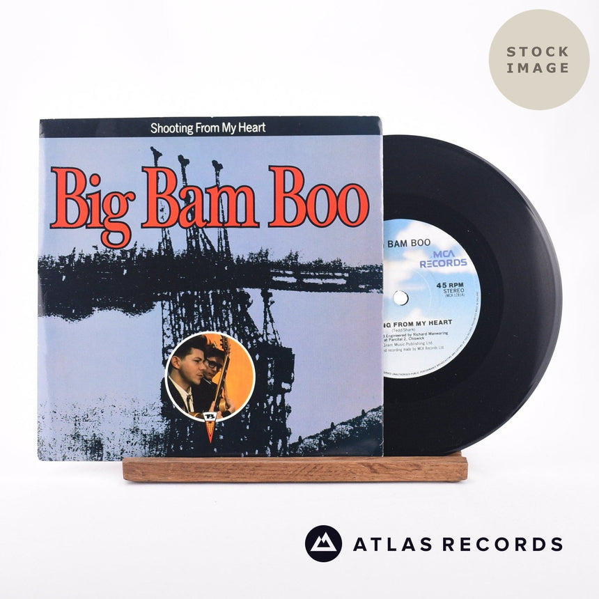 Big Bam Boo Shooting From My Heart 7" Vinyl Record - Sleeve & Record Side-By-Side