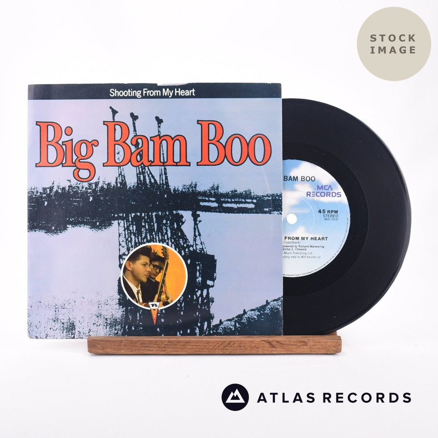 Big Bam Boo Shooting From My Heart 7" Vinyl Record - Sleeve & Record Side-By-Side