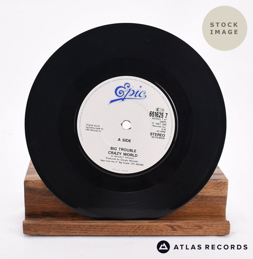 Big Trouble Crazy World 1985 Vinyl Record - Record A Side