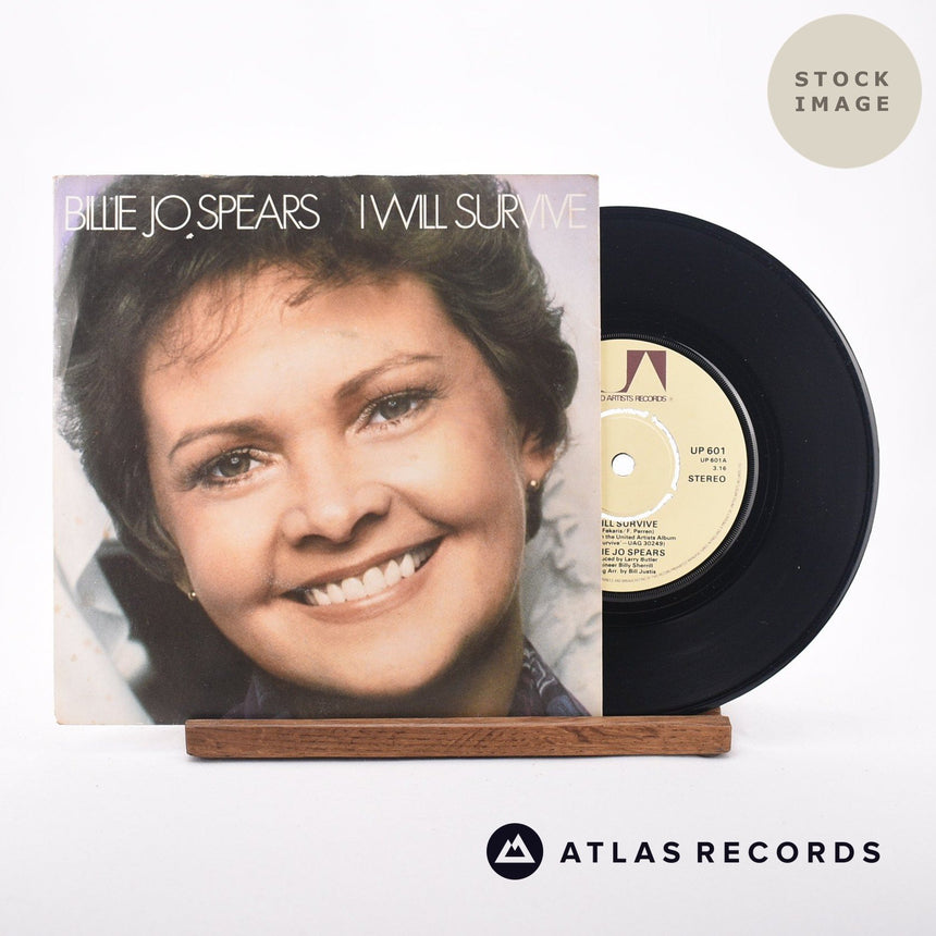 Billie Jo Spears I Will Survive 7" Vinyl Record - Sleeve & Record Side-By-Side