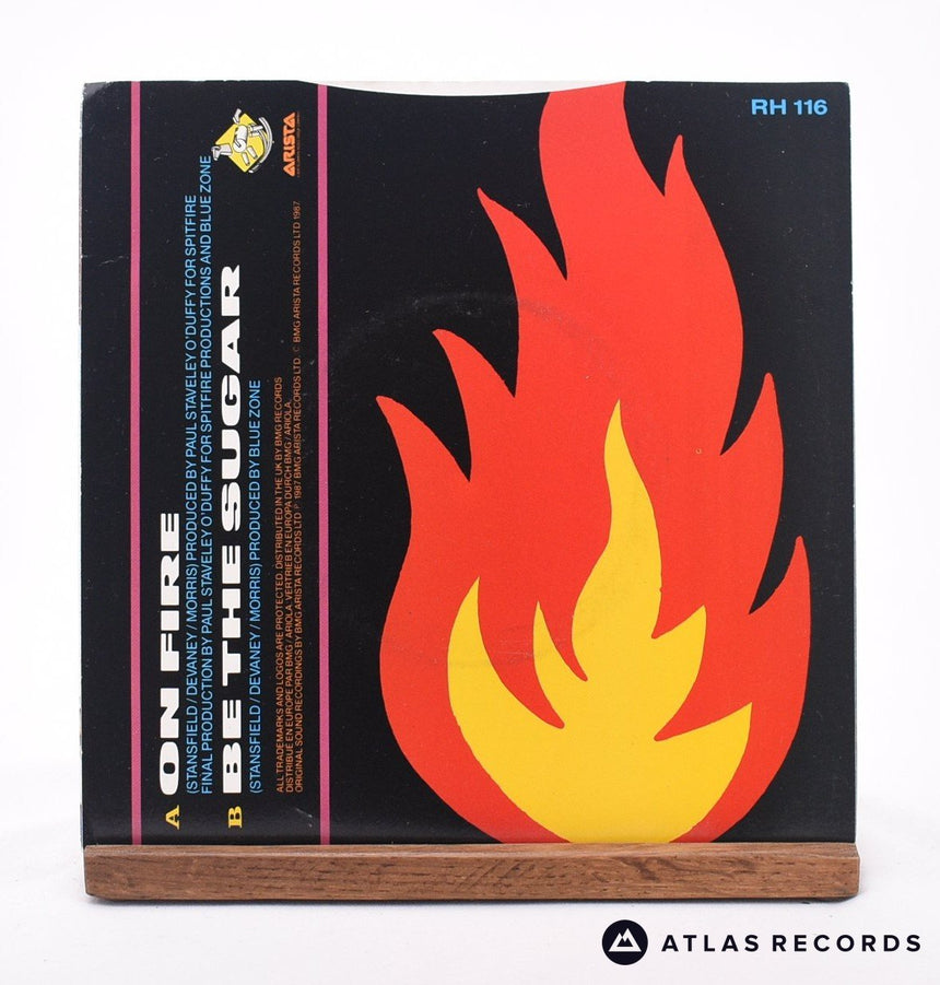 Blue Zone - On Fire - 7" Vinyl Record - EX/VG+