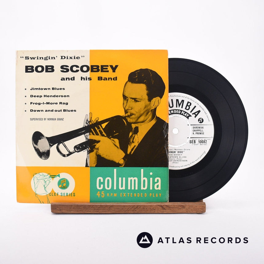 Bob Scobey and His Band Swingin' Dixie 7" Vinyl Record - Front Cover & Record
