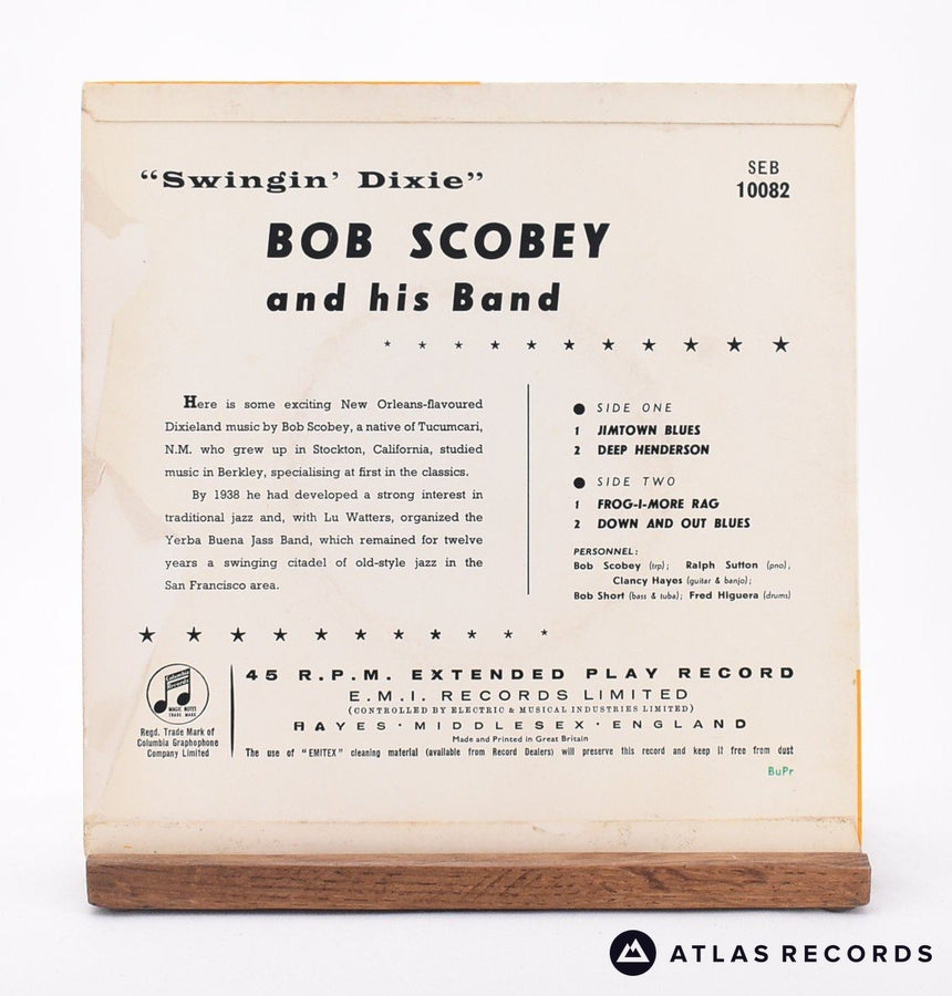 Bob Scobey and His Band - Swingin' Dixie - 7" EP Vinyl Record - VG+/VG+