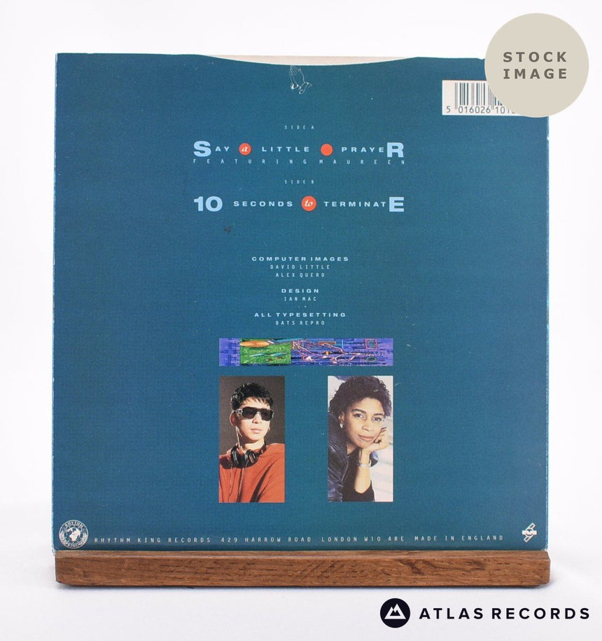 Bomb The Bass Say A Little Prayer 7" Vinyl Record - Reverse Of Sleeve