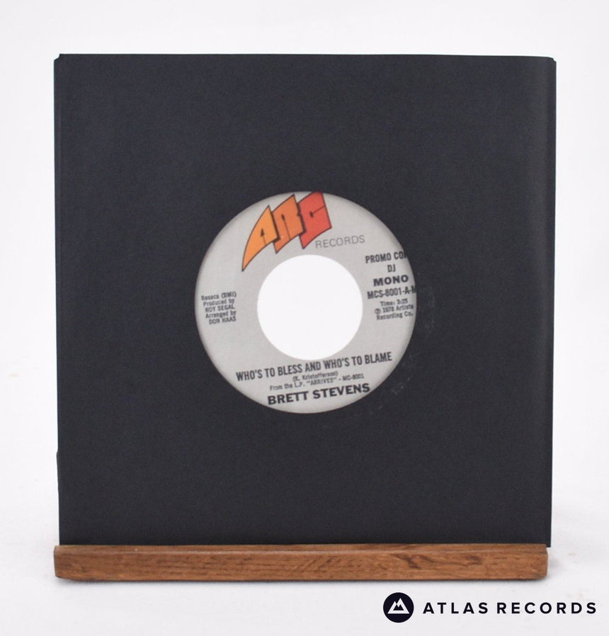 Brett Stevens Who's To Bless And Who's To Blame 7" Vinyl Record - In Sleeve