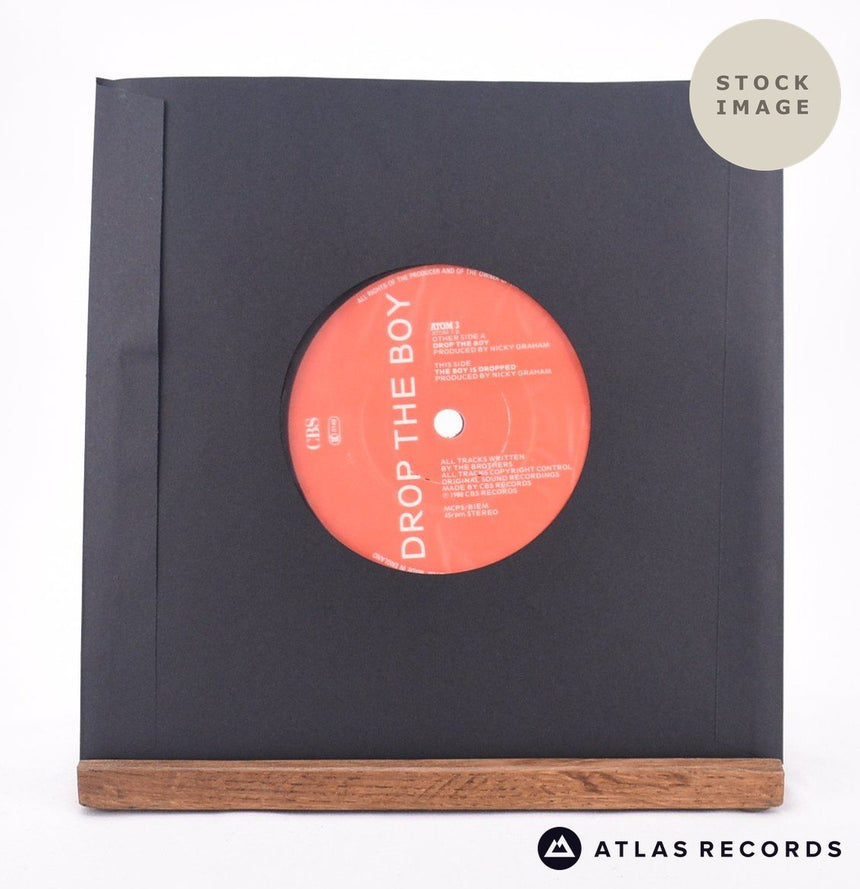 Bros Drop The Boy 7" Vinyl Record - Reverse Of Sleeve