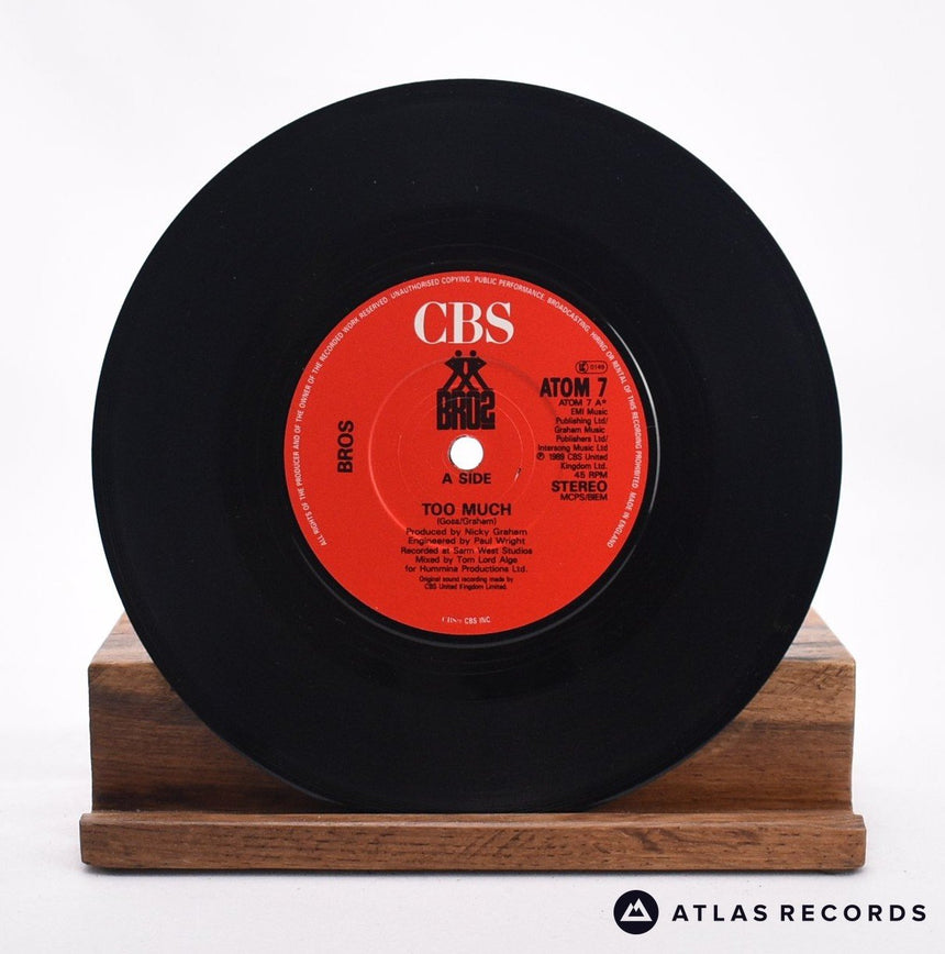 Bros - Too Much - 7" Vinyl Record - EX/EX