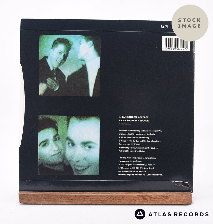 Brother Beyond Can You Keep A Secret ? 7" Vinyl Record - Reverse Of Sleeve