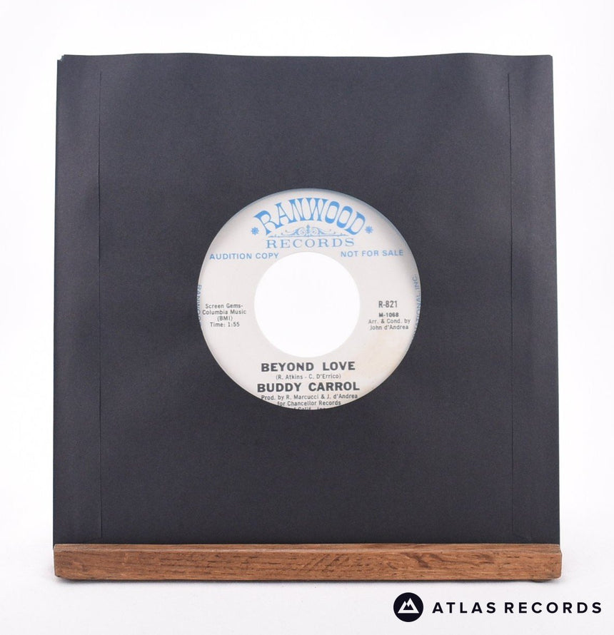 Buddy Carroll - I'm Gonna Be Happy / Beyond Love - Promo 7" Vinyl Record - VG