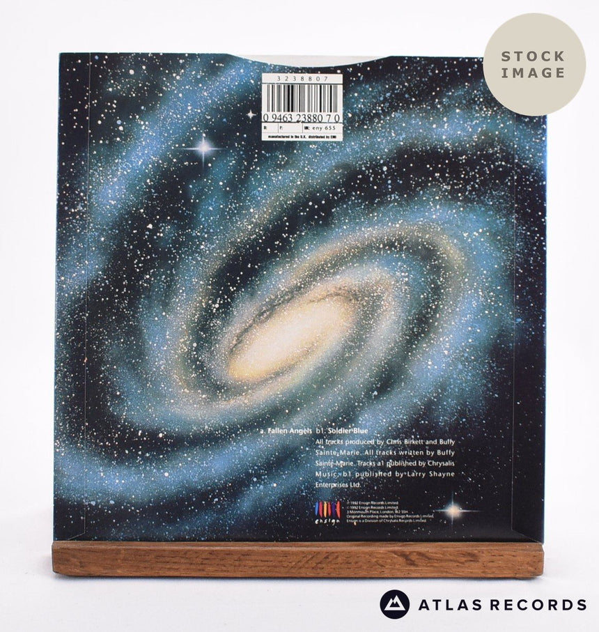 Buffy Sainte-Marie Fallen Angels 7" Vinyl Record - Reverse Of Sleeve