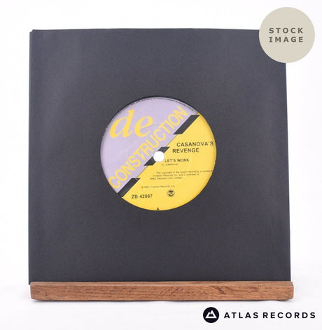 Casanova's Revenge Let's Work 7" Vinyl Record - Sleeve & Record Side-By-Side