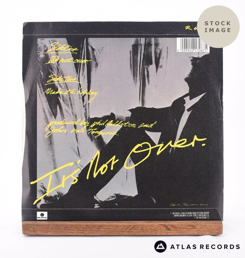 Chris Thompson It's Not Over 7" Vinyl Record - Reverse Of Sleeve