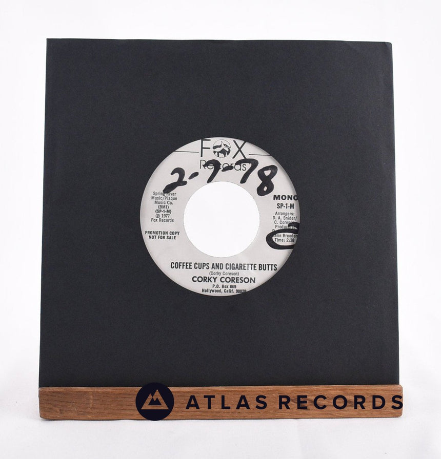 Corky Coreson Coffee Cups And Cigarette Butts 7" Vinyl Record - In Sleeve