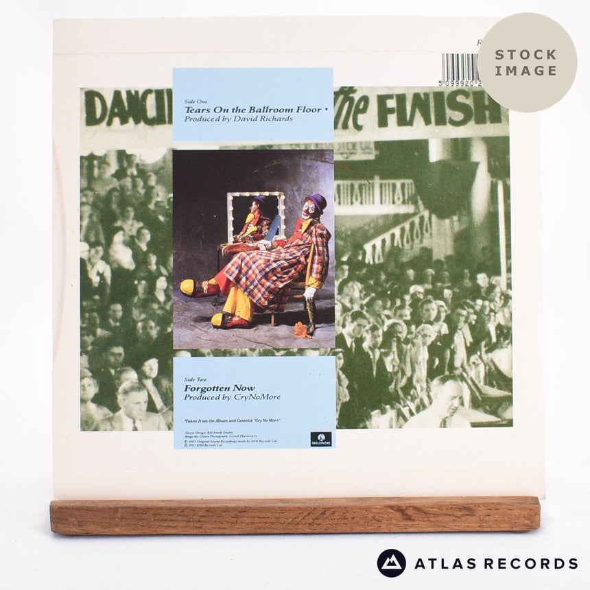 Cry No More Tears On The Ballroom Floor 7" Vinyl Record - Reverse Of Sleeve