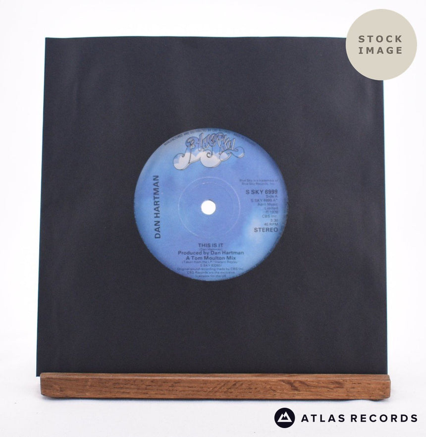 Dan Hartman This Is It 7" Vinyl Record - Sleeve & Record Side-By-Side