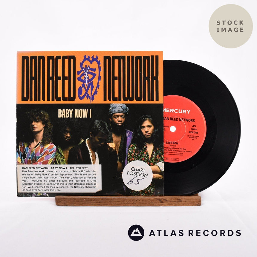 Dan Reed Network Baby Now I Vinyl Record - Sleeve & Record Side-By-Side