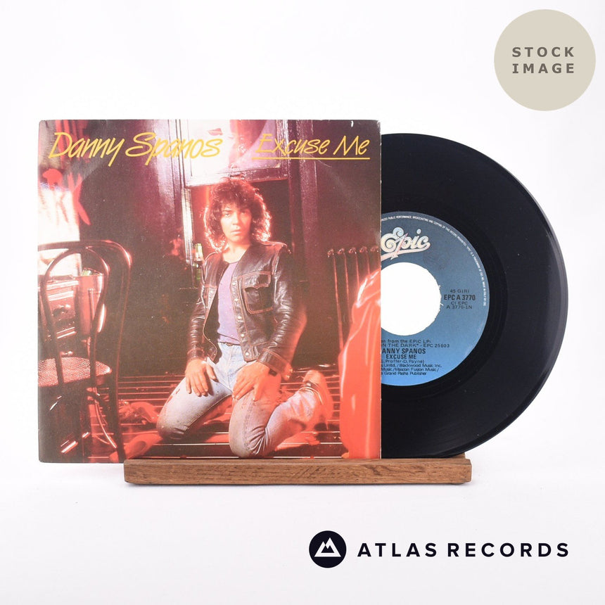 Danny Spanos Excuse Me 7" Vinyl Record - Sleeve & Record Side-By-Side