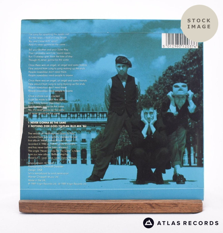 Danny Wilson Never Gonna Be The Same 7" Vinyl Record - Reverse Of Sleeve